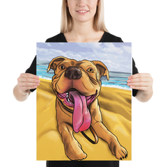 Milo the Happy Pitbully Poster