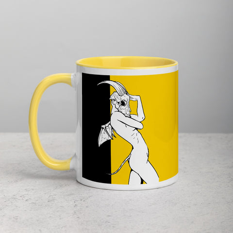Yellow Mug with Color Inside