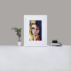 Matte Paper Framed Poster With Mat