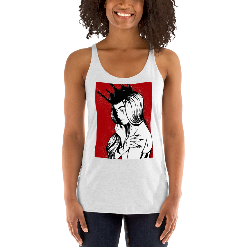 A Queen Cries Women's Racerback Tank