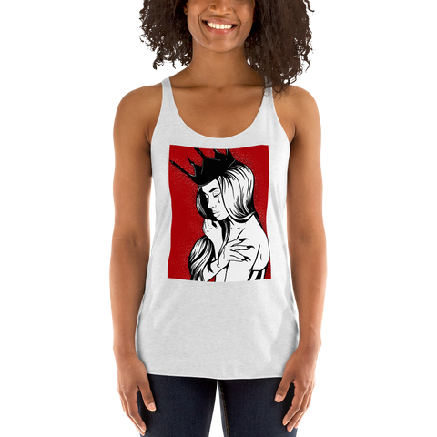 A Queen Cries Women's Racerback Tank