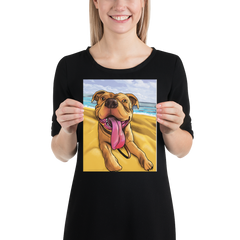 Milo the Happy Pitbully Poster