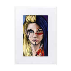 Matte Paper Framed Poster With Mat