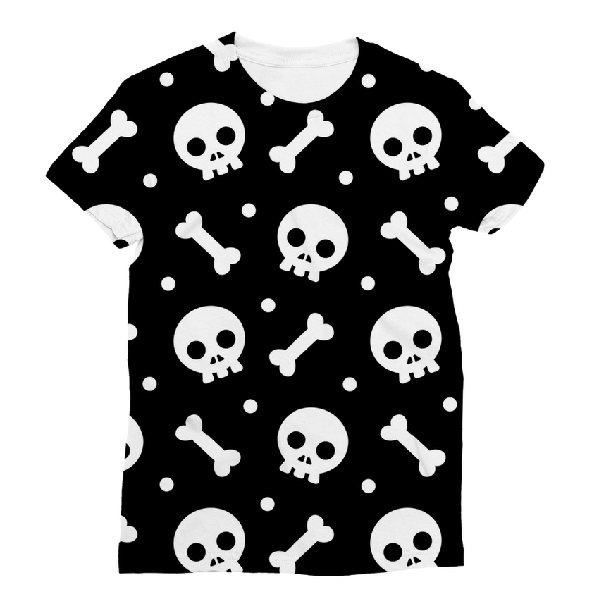 Skully Bones Classic Sublimation Women's T-Shirt