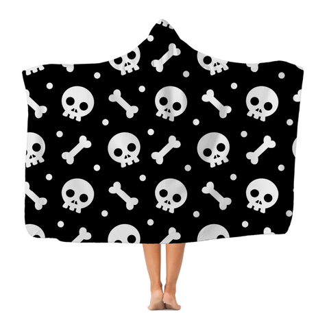 Skully Bones Premium Adult Hooded Blanket