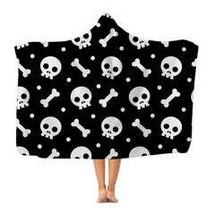 Skully Bones Premium Adult Hooded Blanket