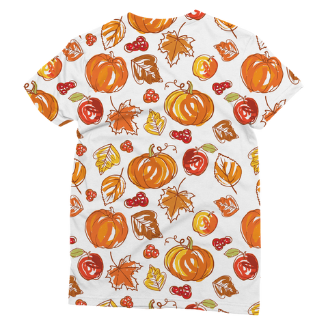 Autumn Pumpkins Classic Sublimation Women's T-Shirt