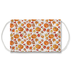 Autumn Pumpkins Sublimation Face Mask