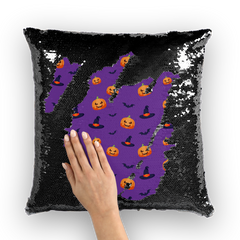 Batty Hats Sequin Cushion Cover