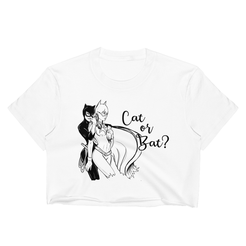 Women's Cat or Bat Crop Top