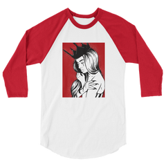 A Queen Cries 3/4 sleeve raglan shirt