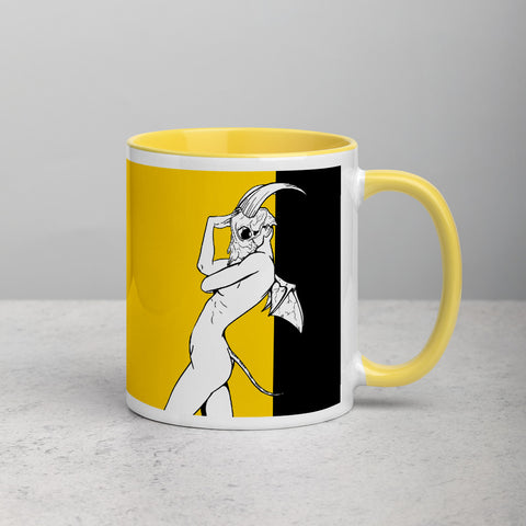 Yellow Mug with Color Inside