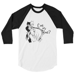 Cat or Bat? 3/4 sleeve raglan shirt