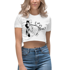 Women's Cat or Bat Crop Top