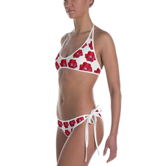 Red Rose Skull Bikini